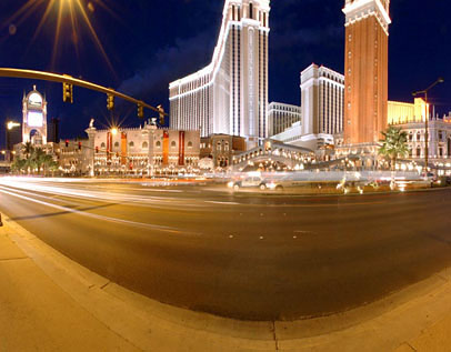 Venetian Strip At Night